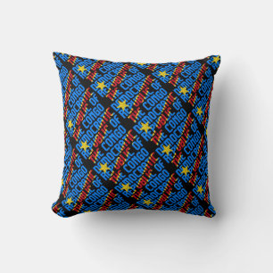 Gorgeous Democratic Republic of the Congo Flag Cushion