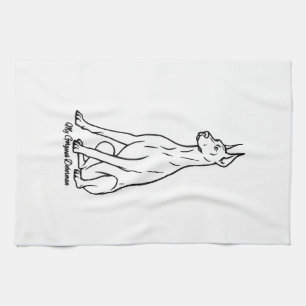 Gorgeous Doberman Tea Towel