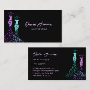 Gorgeous Dresses Luxury Boutique Business Card