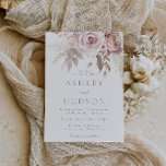 Gorgeous Dusty Rose & Blush Wedding  Invitation<br><div class="desc">Gorgeous Dusty Rose & Blush Wedding Invitation 
See matching collection in Niche and Nest Store</div>