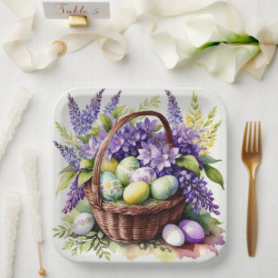 Gorgeous Easter paper plates