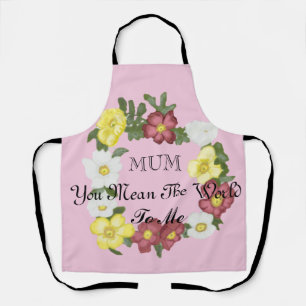 Gorgeous Editable Wild Rose Apron