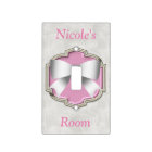 Gorgeous Elegant Pink Baby Light Switch Cover