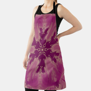 Gorgeous Exotic Flower Purple Shades Apron