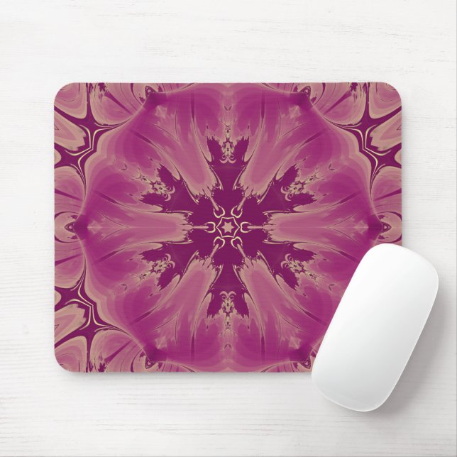 Gorgeous Exotic Flower Purple Shades Mouse Mat (With Mouse)