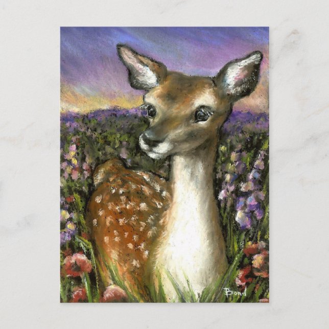Gorgeous fawn postcard (Front)