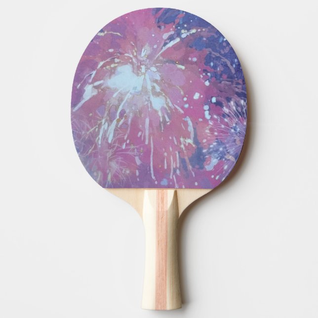 Gorgeous fireworks table tennis racket ping pong paddle (Front)