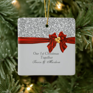 Gorgeous  First Christmas Together Ornament Bling