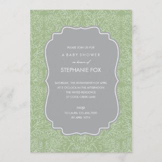 Gorgeous Floral Party Invitation (Sage)