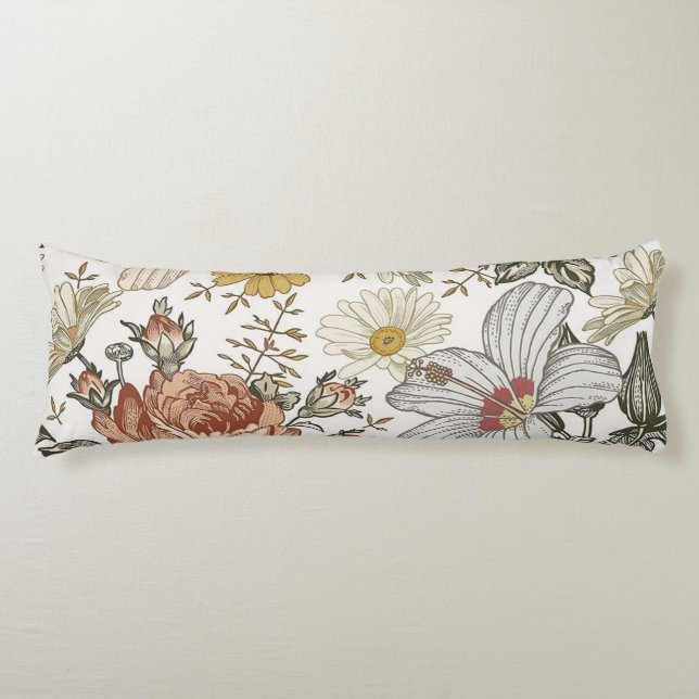 Gorgeous flowers body cushion (Front)