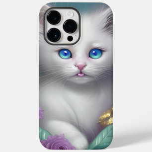 GORGEOUS FLUFFY WHITE LITTLE KITTEN Case-Mate iPhone 14 PRO MAX CASE