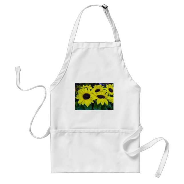 GORGEOUS GARDEN SUNFLOWERS STANDARD APRON (Front)
