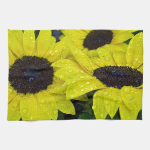 GORGEOUS GARDEN SUNFLOWERS TEA TOWEL