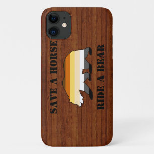 Gorgeous Gay Bear Pride Save A Horse Ride A Bear iPhone 11 Case