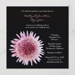 Gorgeous Gerbera Vow Renewal Invitation