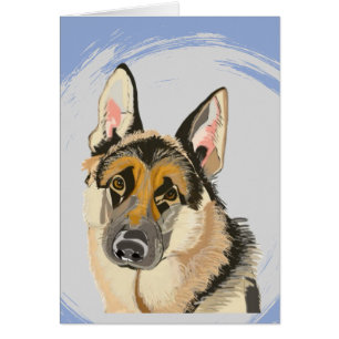Gorgeous German Shepherd, Alsatian Dog Drawing