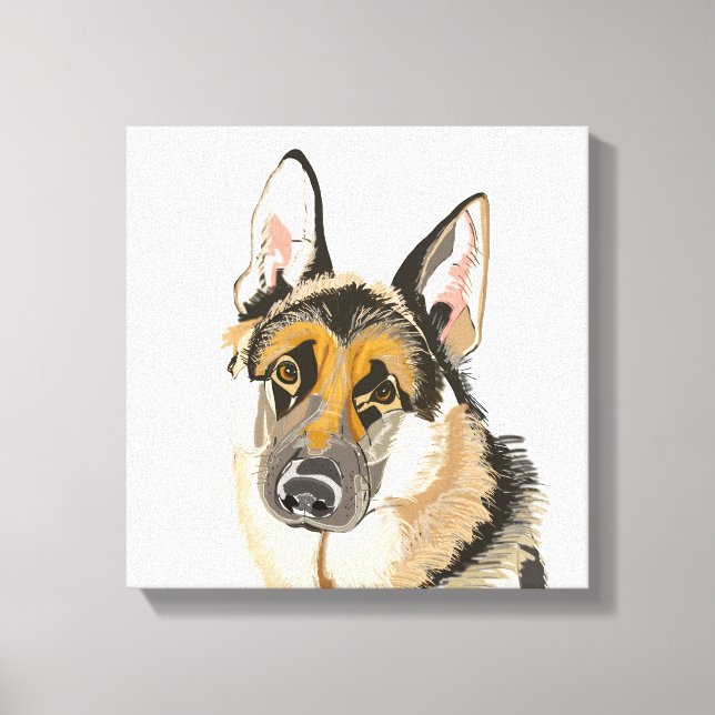 Gorgeous German Shepherd Canvas (Front)