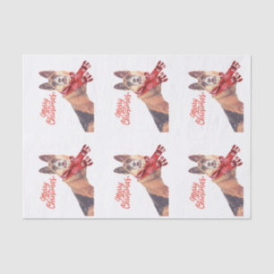 Gorgeous German Shepherd Holiday Tissue Paper
