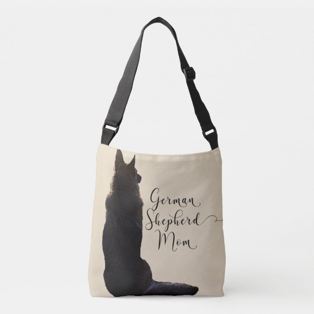 Gorgeous German Shepherd Mum Crossbody Bag (Front)