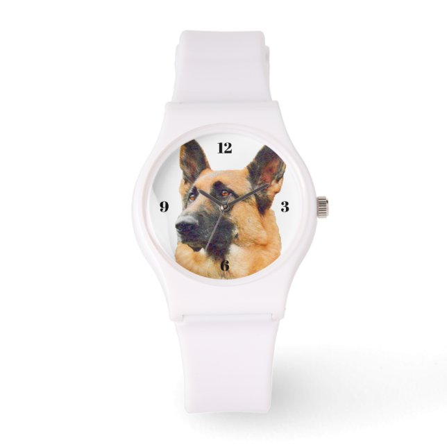Gorgeous German Shepherd Portrait for Mum Watch (Front)