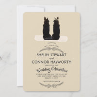 Gorgeous German Shepherd Silhouette Wedding