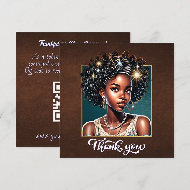Gorgeous Girl Gratitude Card (Front/Back)