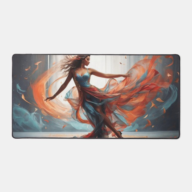 Gorgeous Girl Perform Modern Dance #1 Desk Mat (Front)