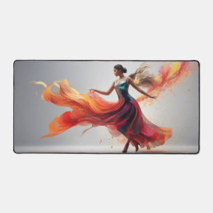 Gorgeous Girl Perform Modern Dance #3 Desk Mat