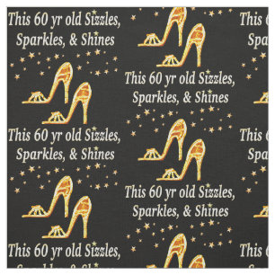 GORGEOUS GOLD 60TH BIRTHDAY FABRIC