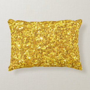 Gorgeous Gold Glitter Decorative Cushion