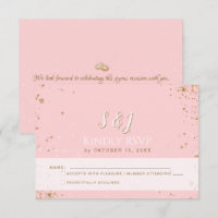 Gorgeous - Gold Pink RSVP 2