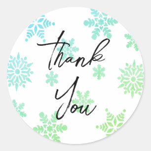 Gorgeous gold thank you stickers