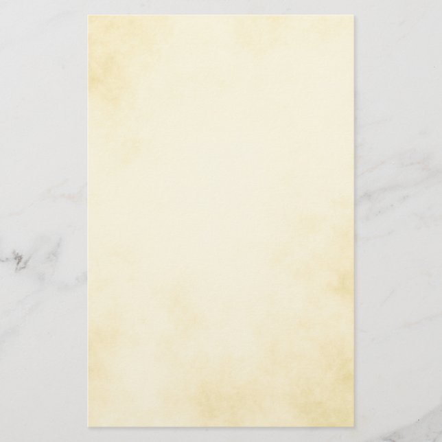 Gorgeous Golden Parchment Stationery (Front)