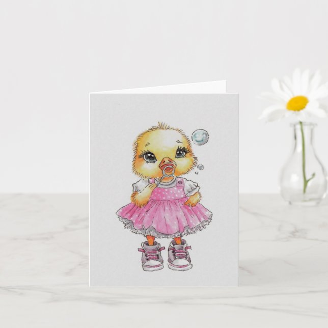 Gorgeous Gosling Girl Card (Small Plant)