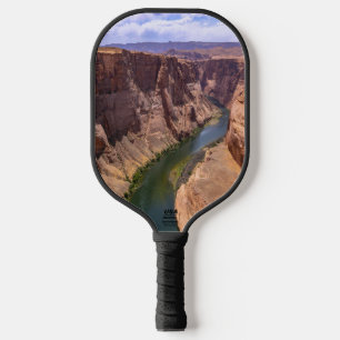 Gorgeous Grand Canyon And Colorado River Landscape Pickleball Paddle