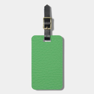 Gorgeous Green Leather Texture Luggage Tag