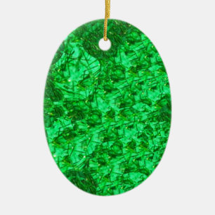 Gorgeous Green Oval Ornament