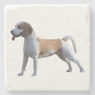 Gorgeous Happy Beagle Marble Coaster