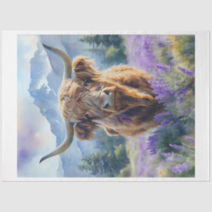 Gorgeous Highland Cow Tissue Paper
