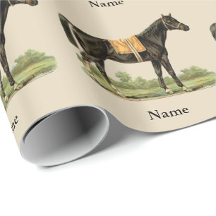 Gorgeous Horse Art Gift Wrap Personalised