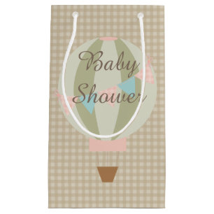 Gorgeous Hot Air Balloon Neutral Baby Shower Small Gift Bag