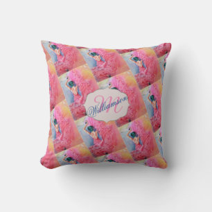 GORGEOUS HOT PINK LATIN DANCER CUSHION