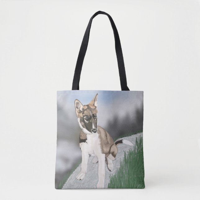 Gorgeous Husky Puppy  Tote Bag (Front)