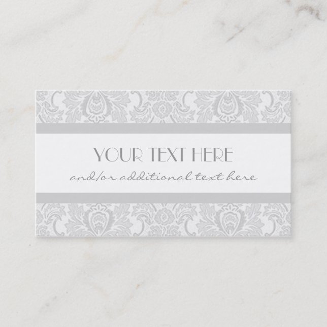 Gorgeous in Grey Business Card (Front)