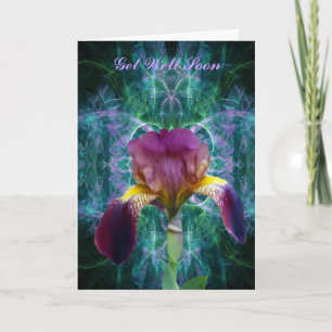 Gorgeous Iris get well soon Card