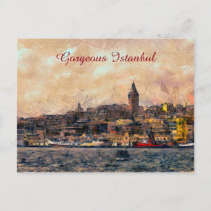 Gorgeous Istanbul Postcard