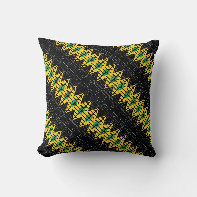 Gorgeous Jamaica National Flag Cushion (Front)