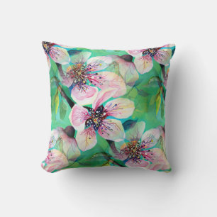 Gorgeous Japanese Sakura Cherry Tree Flowers Cushion