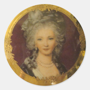 Gorgeous Lady Classic Round Sticker