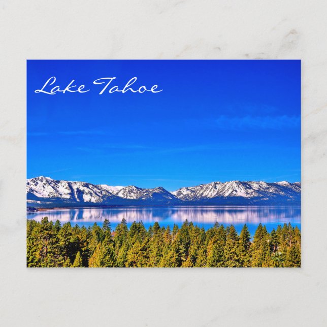 GORGEOUS LAKE TAHOE POSTCARD (Front)